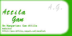 attila gan business card